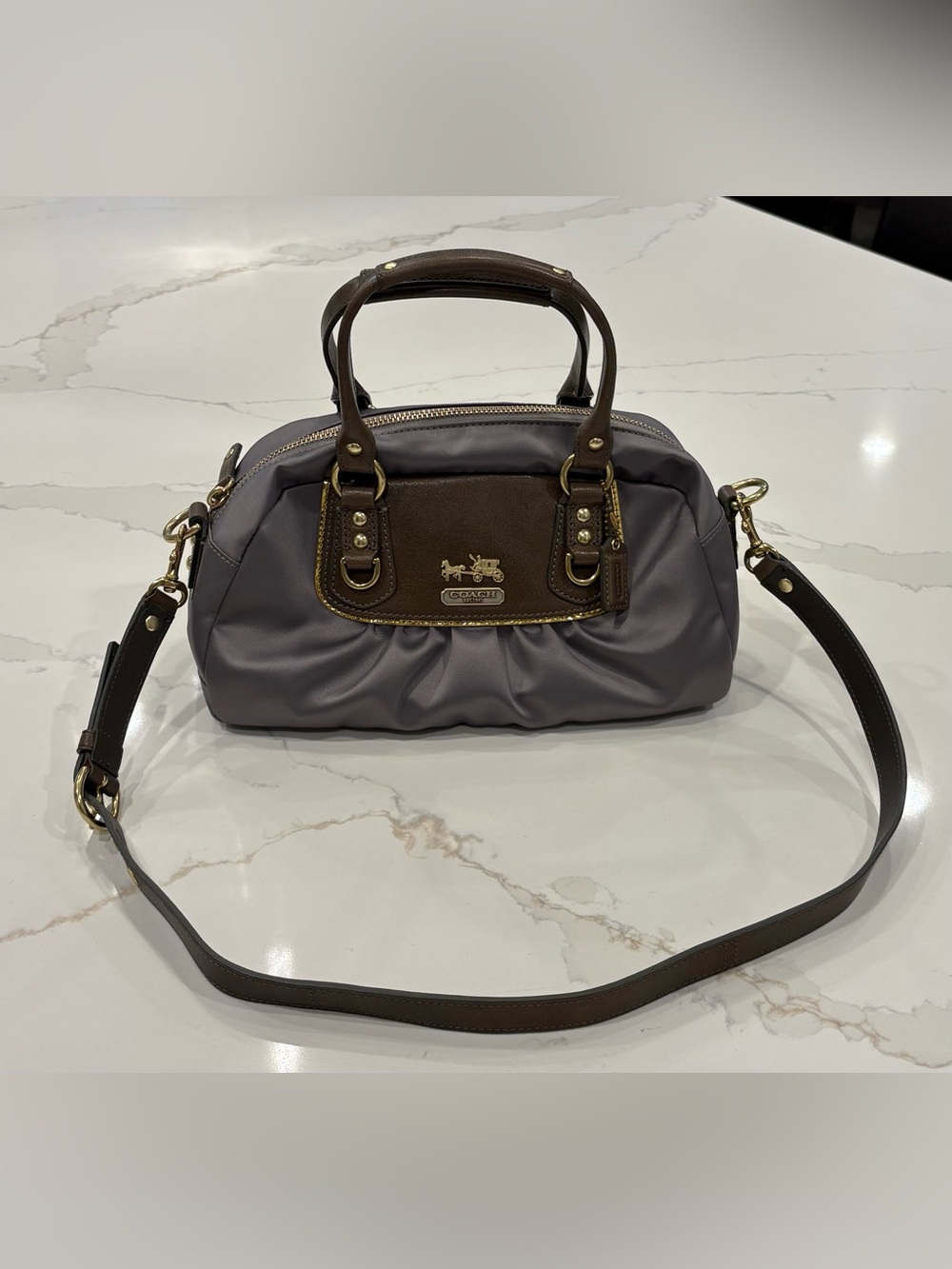 Coach Amanda Satin Mini Satchel - Picture 2 of 6